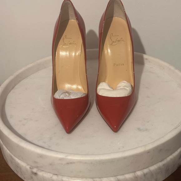 Christian Louboutin Patent Leather Red 👠 👠👠 - Picture 2 of 9
